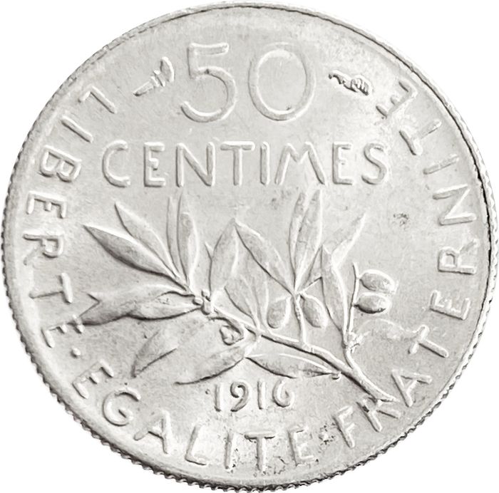 50 сантимов 1916 Франция