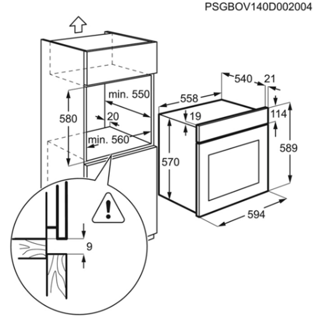 Электрический духовой шкаф Electrolux OEEB4330W