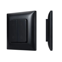 INTELLIGENT ARLIGHT Кнопочная панель SMART-RF-801-22-2G-DIM-SUF Black (3V, 2.4G) (IARL, IP20 Пластик, 5 лет) 050446