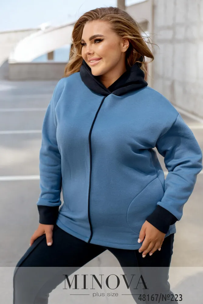 Костюм 223-Темно-синий-джинсовый Minova