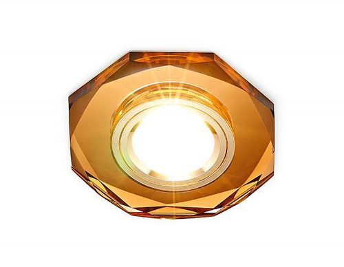 Встраиваемый потолочный точечный светильник 8020 BR коричневый MR16 D110 mm