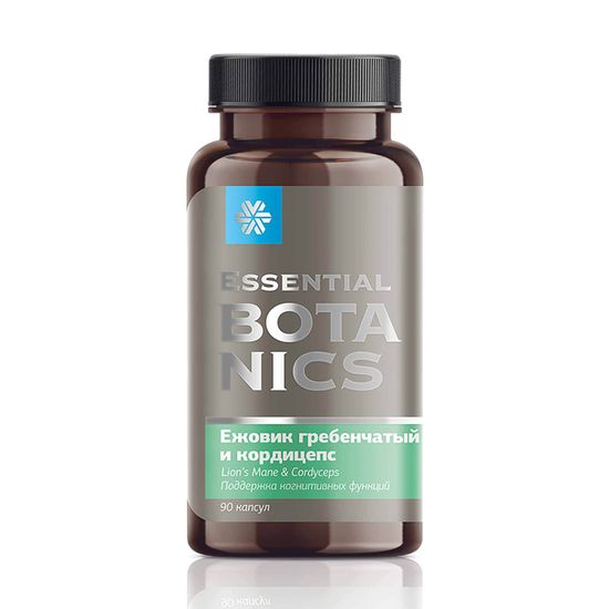 Ежовик гребенчатый и кордицепс для улучшения когнитивных функций Essential Botanics