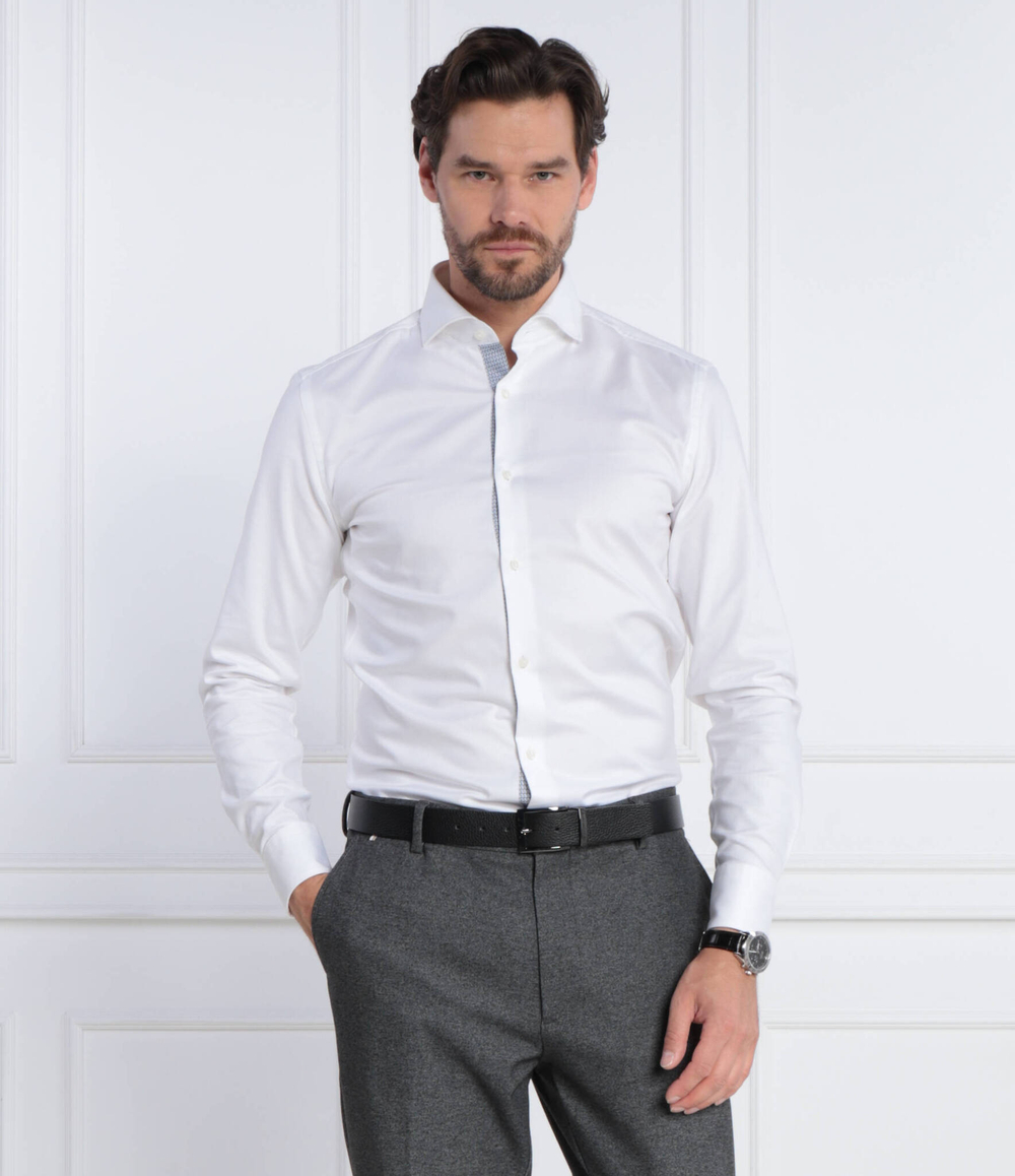 Рубашка H-HANK-spread BOSS BLACK - белый(50502652)