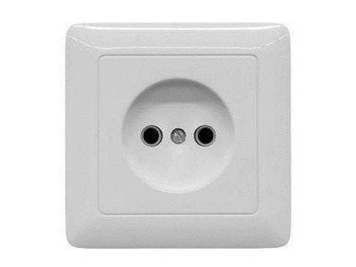 Розетка ОП 250В10А белый Хит (168шт/уп) RA10-131-B