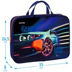 Папка с ручками А4 Berlingo Cardinal широкая ткань молния