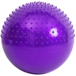 Фитбол Sportage полумассажный 75 см 1000гр (с насосом), Фиолетовый