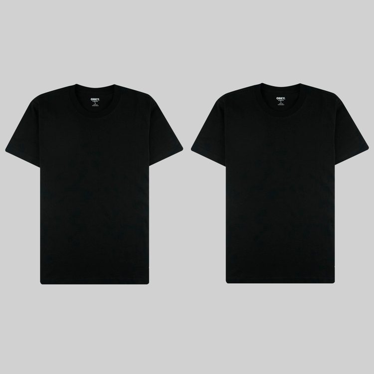 Футболка мужская Obey Standart Organic 2-Pack артикул:131080300 - купить в магазине Дайс