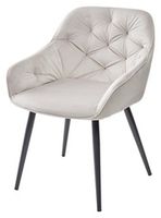 Стул-кресло BREEZE G108-06 серебристо-серый/темно-серый каркас, велюр