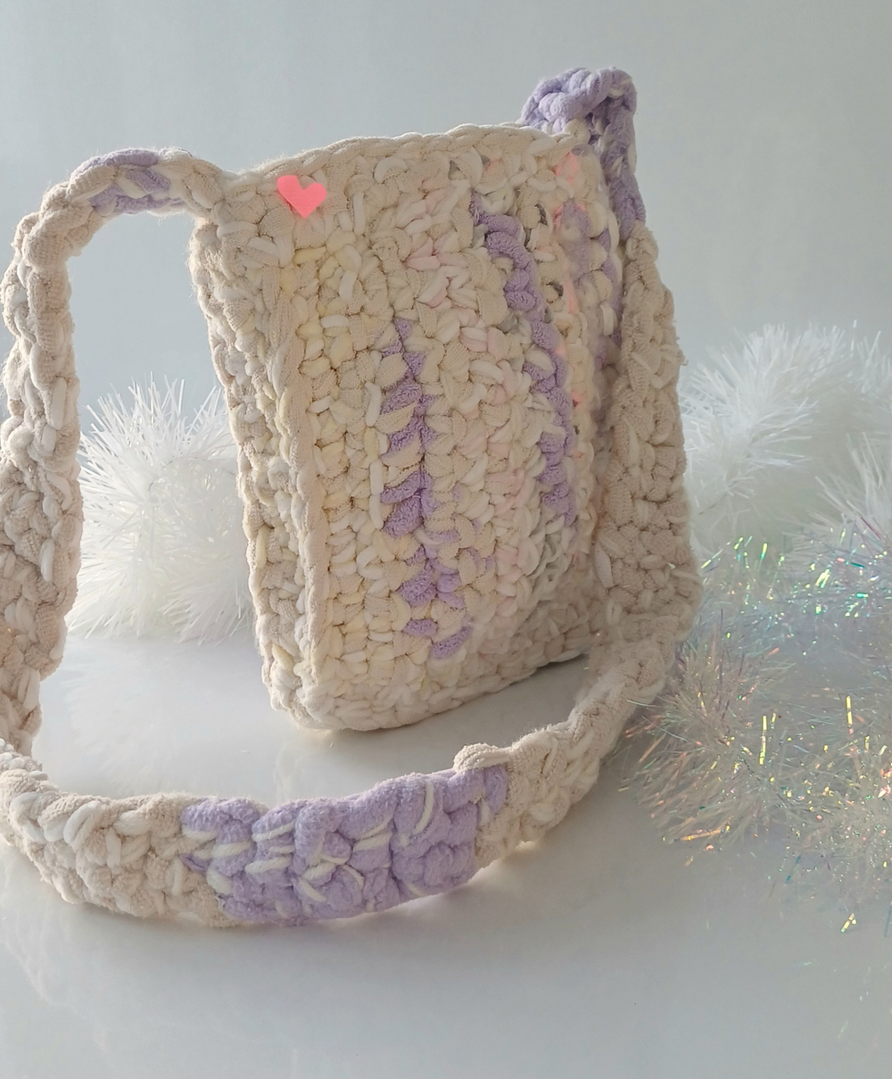 Сумка вязаная кроссбоди