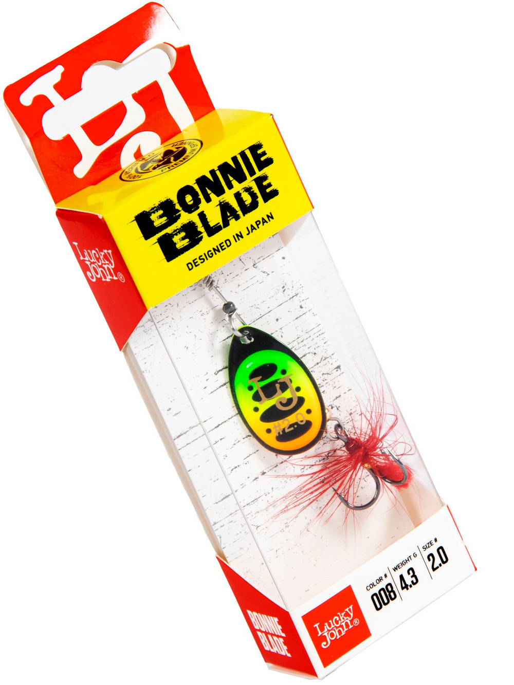 Блесна вращающаяся Lucky John BONNIE BLADE 2 04.3г 008 в блистере