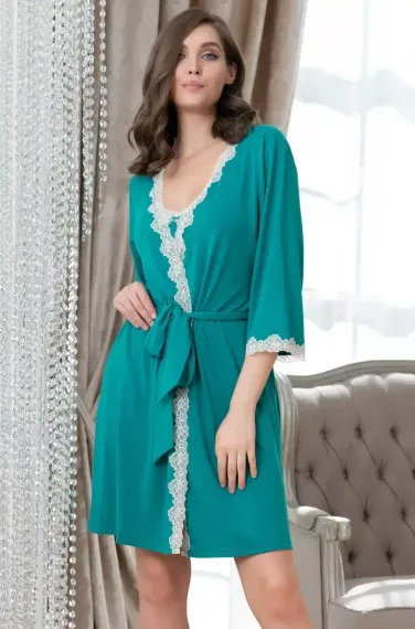 Женский халат MIA-Amore MARIA МАРИЯ 1723 бирюза