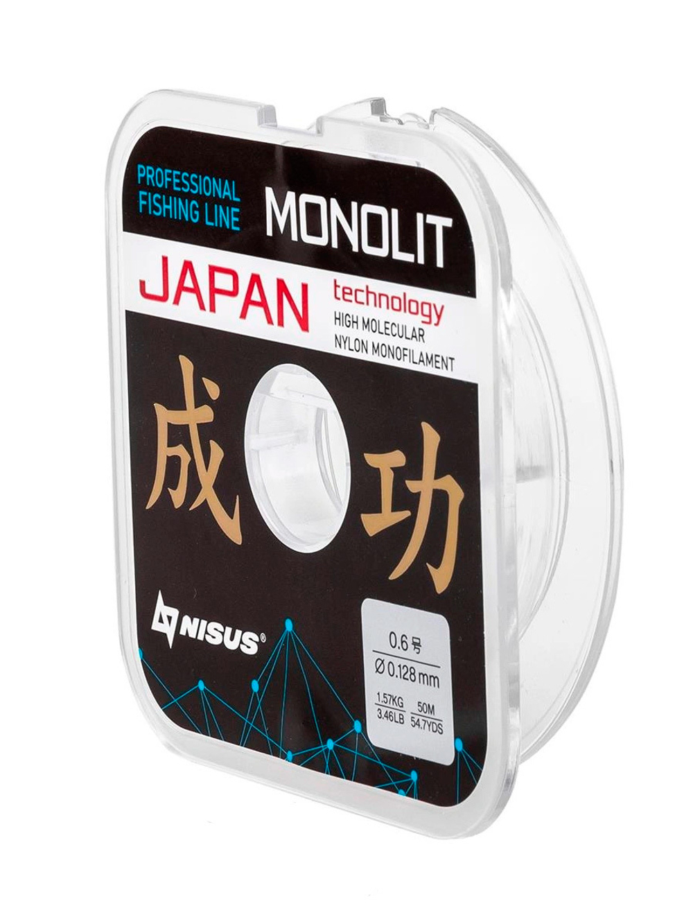 Леска для рыбалки Nisus MONOLIT Nylon Transparent 0,091mm/50m (N-MO-0.091-50)