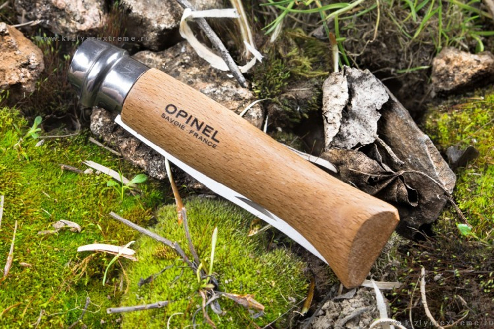 Нож Opinel №9, нержавеющая сталь, бук