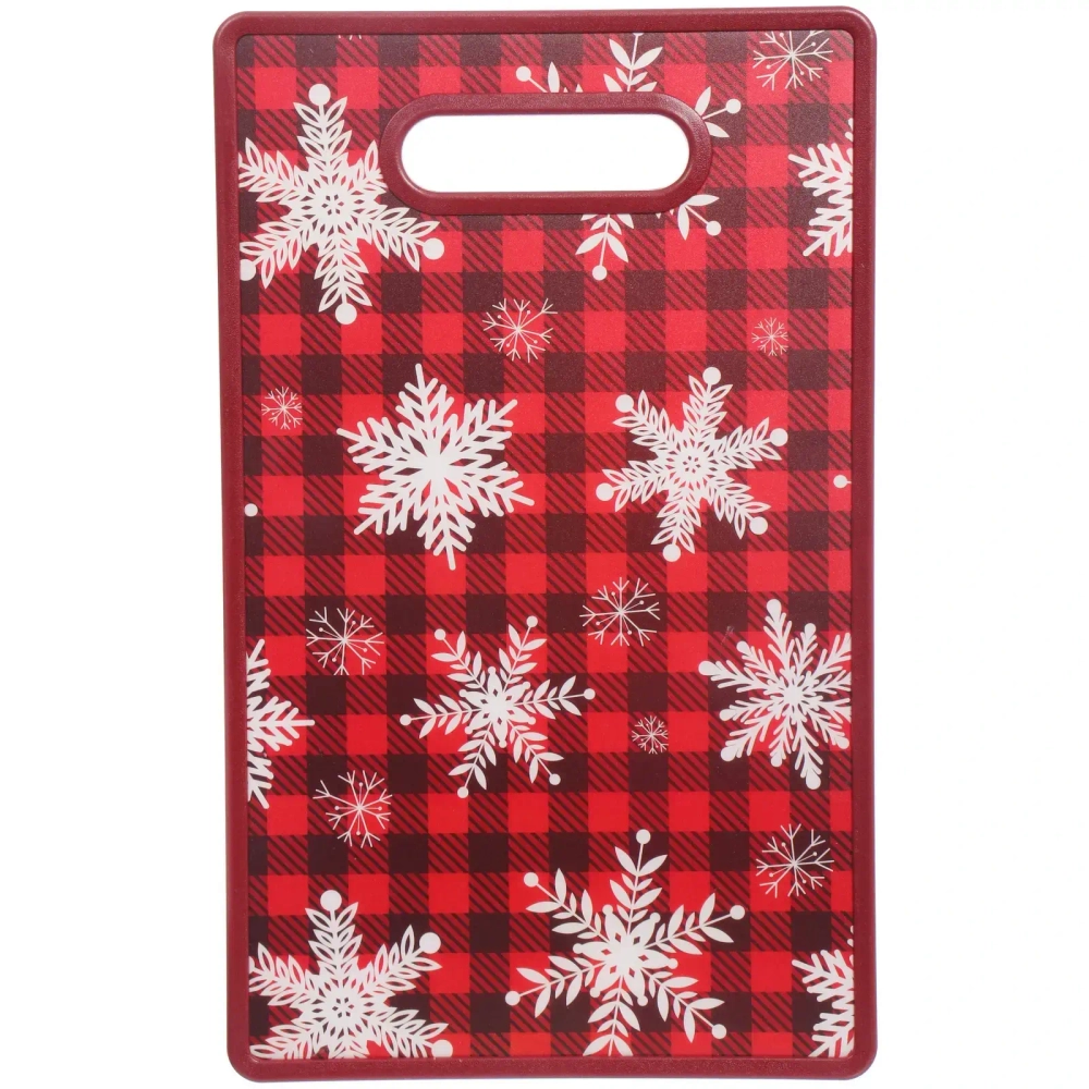 Доска разделочная пластиковая 37*23см «Снежинки»