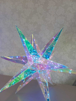 Фигура светодиодная внешняя Звезда 30см 100LED, мультиколор, USB, ПЭТ, RX117-30