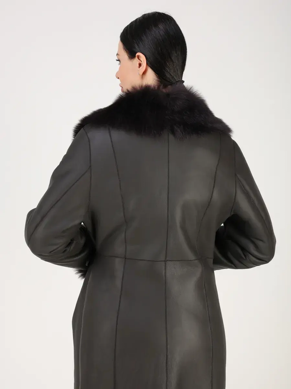 Дубленка зимняя натуральная длинная и теплая