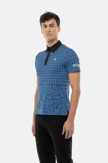 Мужское поло Hydrogen LIQUIFY CHECK TECH POLO (GL0016-013)
