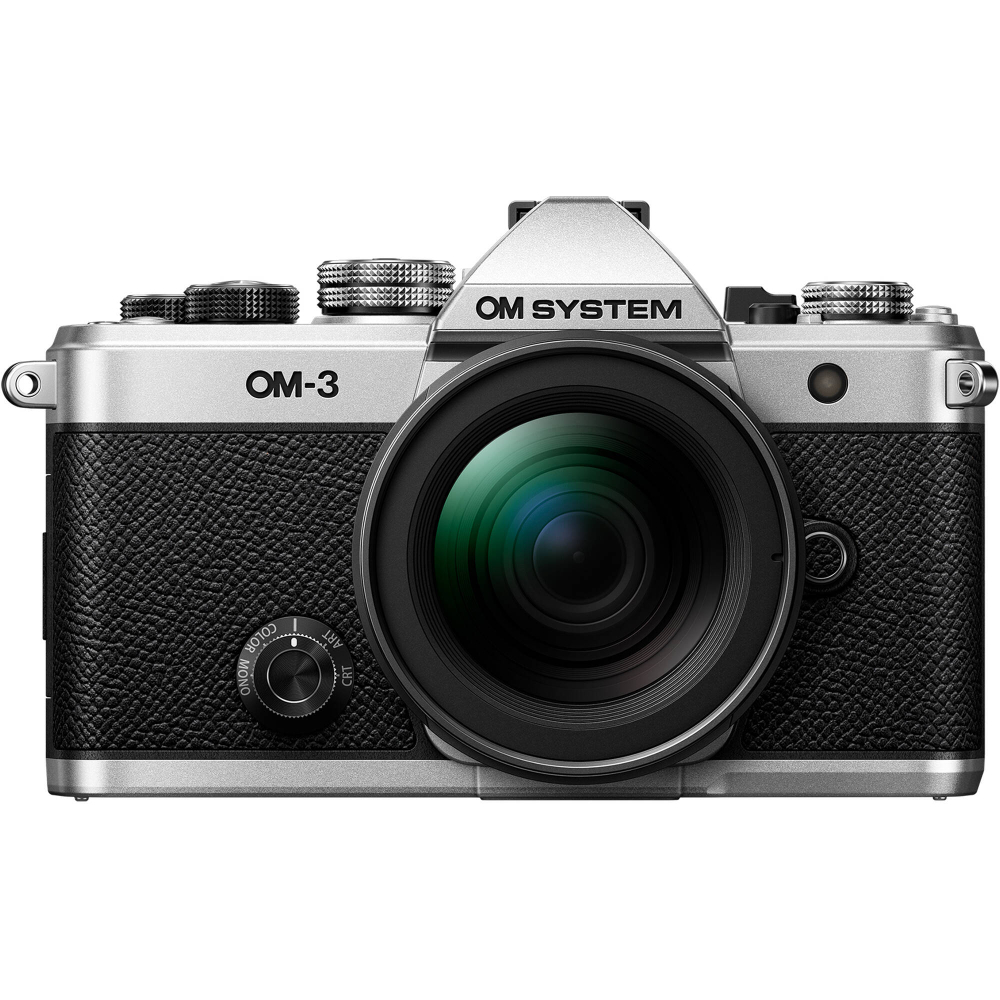 Фотоаппарат OM System OM-3 kit 12‐45mm F4 Pro серебристая