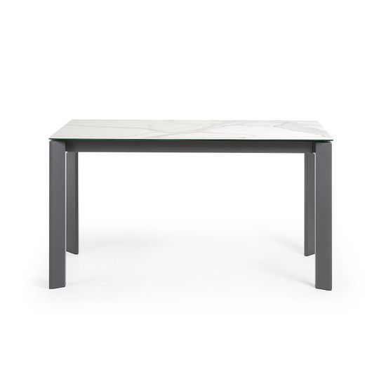 Стол Atta 140 (200) x90 антрацит, керамика