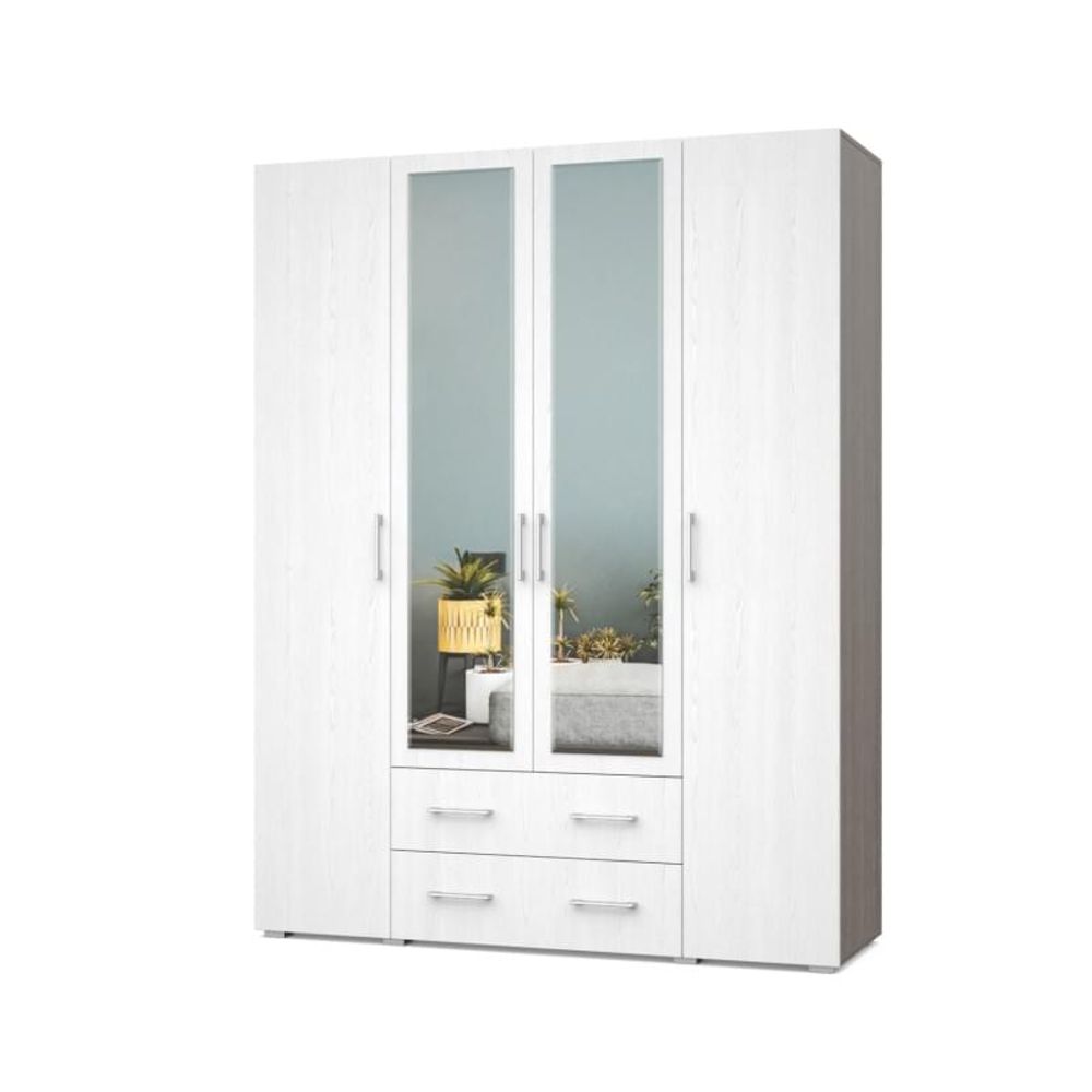 Шкаф четырехстворчатый "Ева" Е43, ЛДСП, МОДЕРИУМ, г. Ижевск (Анкор темный/Анкор светлый)