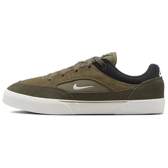 Кроссовки NIKE SB MALOR для скейтборда Низкие Оливково-зеленые/Аки зеленые/Черные/Парсний белый Унисекс