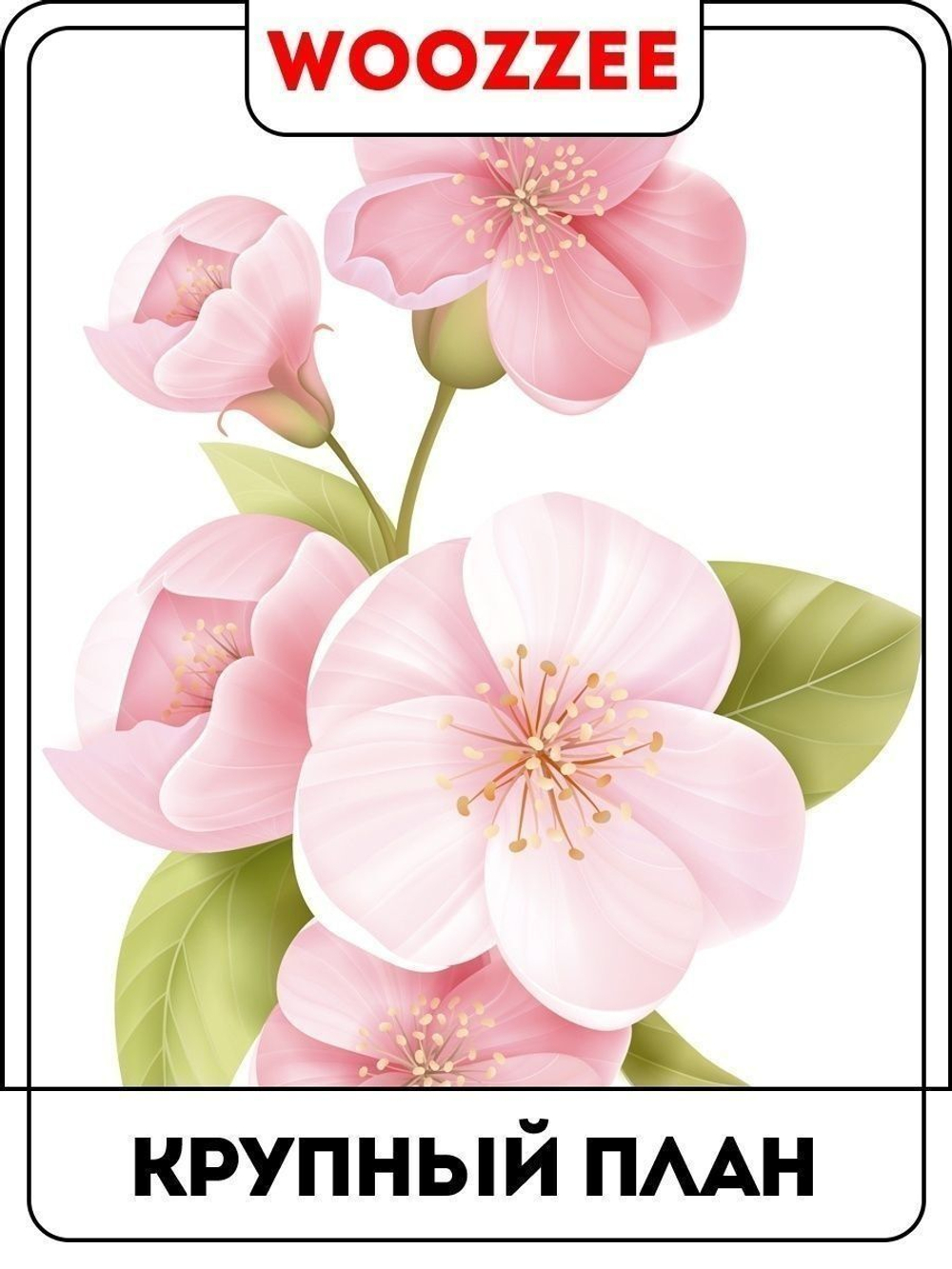 Наклейка декоративная А3 "Весенний цвет"