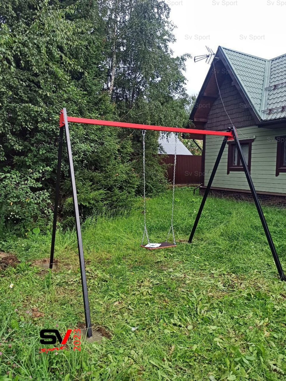 Монтаж уличных качелей Sv Sport