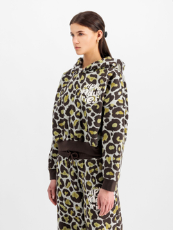 Толстовка женская Alpha Industries Logo Hoody Camo Wmn