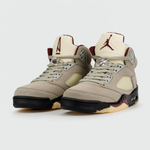 кроссовки Air Jordan 5 Beige / Black Gum Ftwr.