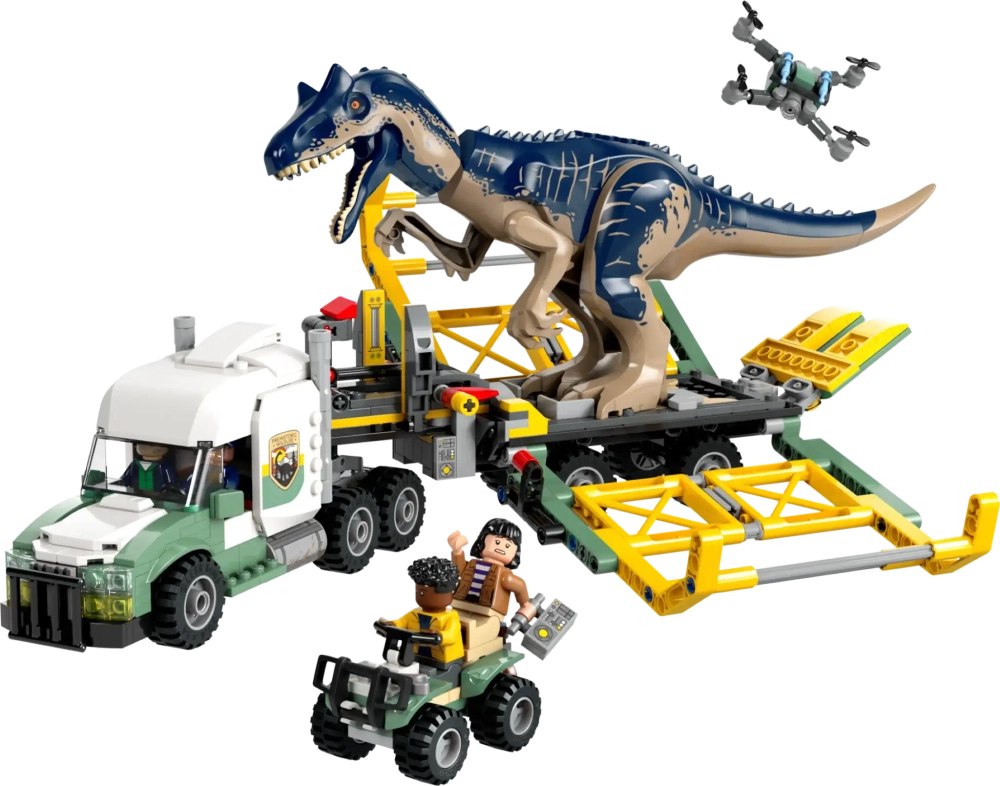 Конструктор LEGO Jurassic World 76966 Миссии динозавров: Транспортный грузовик Аллозавра