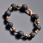 Мужской браслет с черепами "Rico La Cara" AMX003160