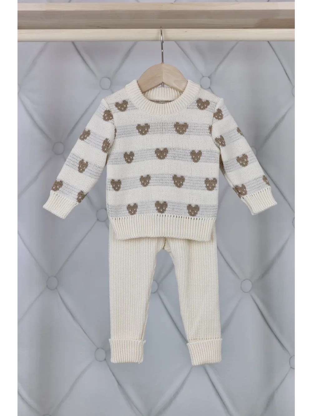 Костюм вязаный детский "Мишки"