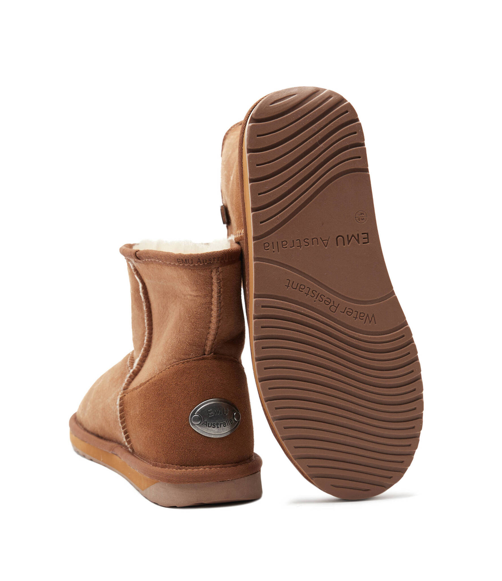 Кожаные угги platinum stinger slim mini EMU Australia - светло-коричневый(WP20003)