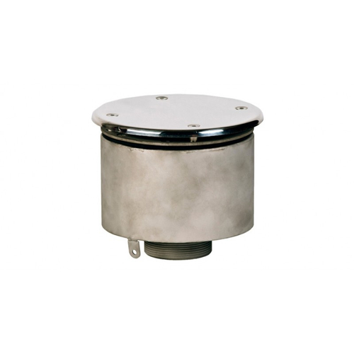 Водозабор с антивихр. крышкой д.165х100 (плёнка) G2,5" (наружн.) нерж. AISI-304