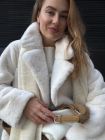 Шуба Lux макси белый