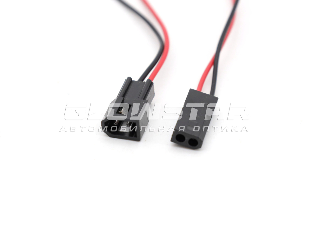 Провод питания шторки линзы 2 pin, 15см (папа+мама)
