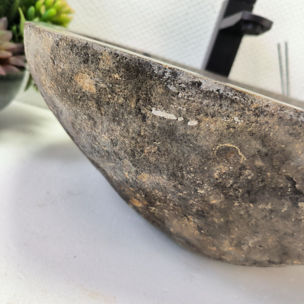 Раковина из речного камня RS-64131 (45*35*15) 0122