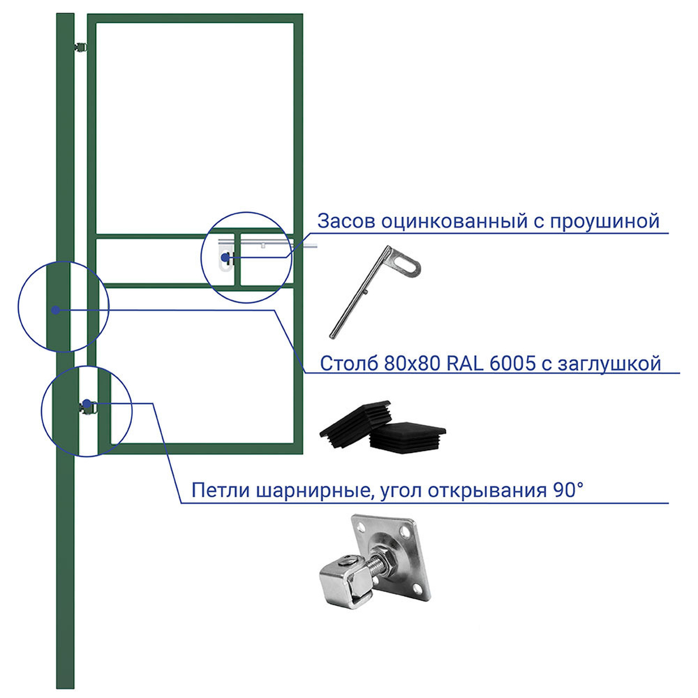Зеленая калитка каркас