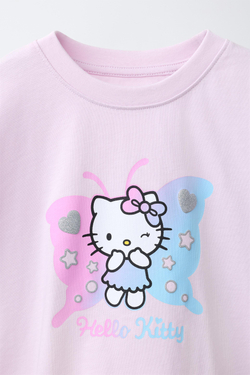 ZARA ФУТБОЛКА HELLO KITTY © SANRIO, РОЗОВЫЙ