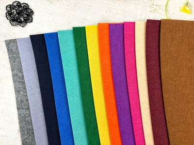 Фетр средней жесткости 2 мм, 20х30 см, 215,4 гр/м2, ассорти №2