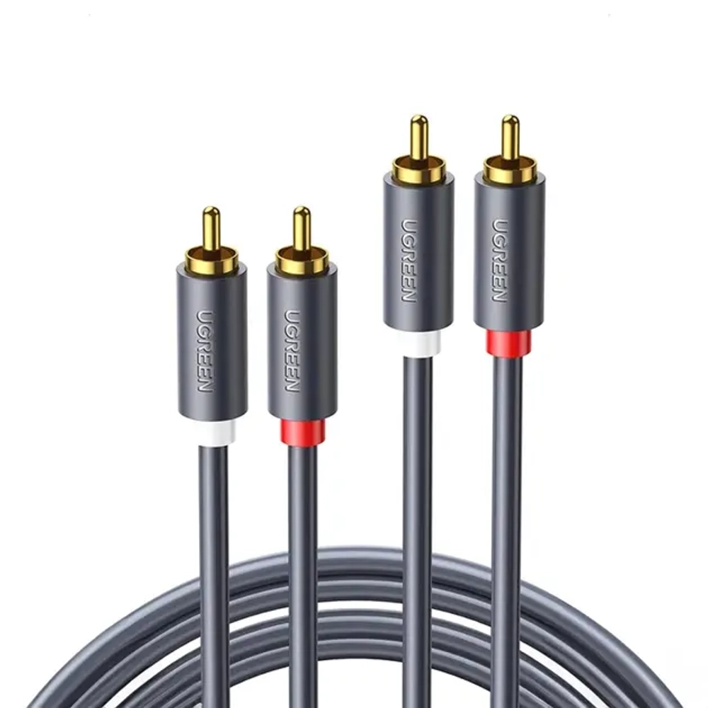 Кабель 2RCA - 2RCA тюльпаны 2m UGREEN 10518