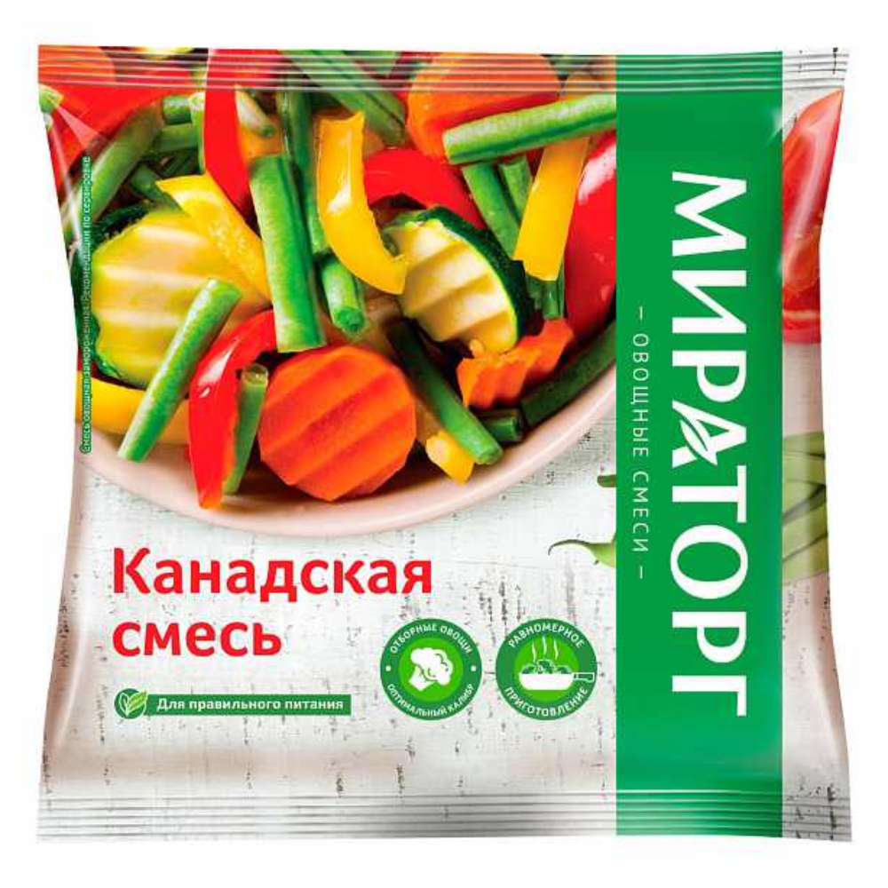 Смесь овощей Канадская Мираторг 400 гр