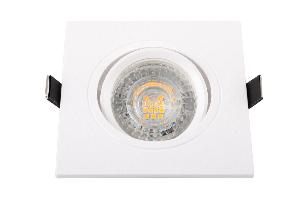 DK3021-WH Встраиваемый светильник, IP 20, 10 Вт, GU5.3, LED, белый, пластик