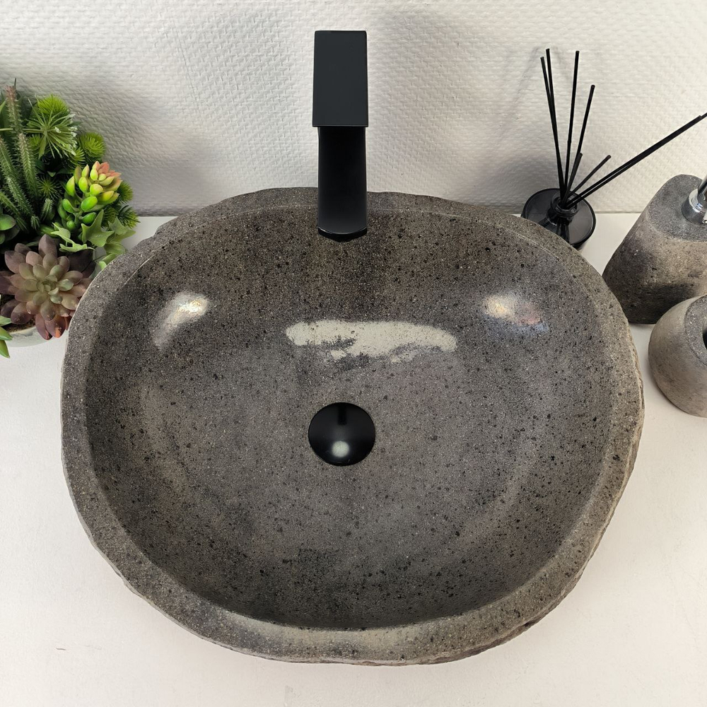 Раковина из речного камня RS-65394 51*43*15 0857
