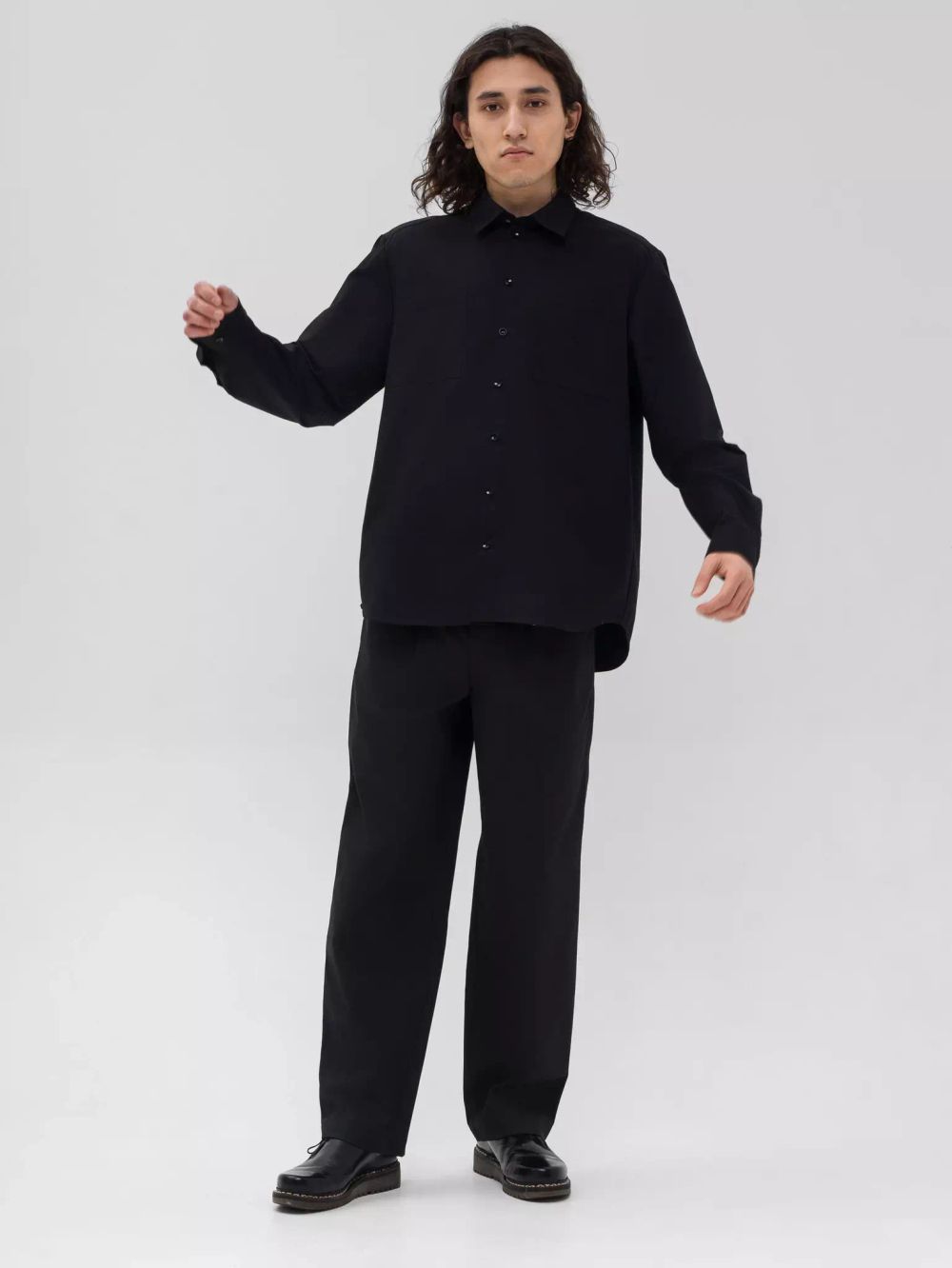 Рубашка FOS Мужская Черная