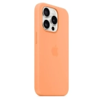 Чехол-накладка Silicone Case with MagSafe для iPhone 15 Pro силиконовый (оранжевый)