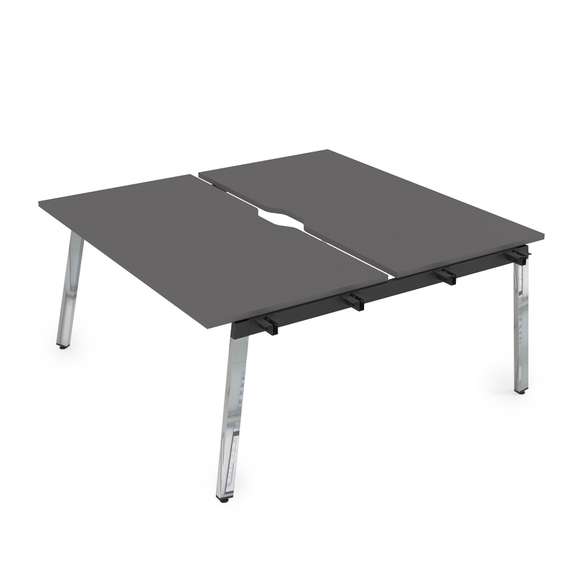 10БДНВ.269 Стол системы БЕНЧ, сдвоенный, на 2 рабочих места - начальный (1400*1235*750)