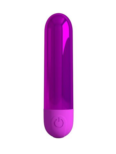 Лиловая перезаряжаемая вибропуля Kiwi (Цвет: лиловый)