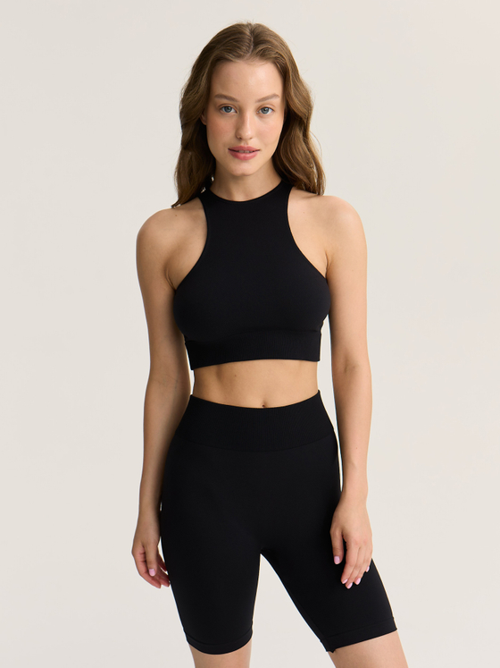 Бесшовные укороченные велосипедки