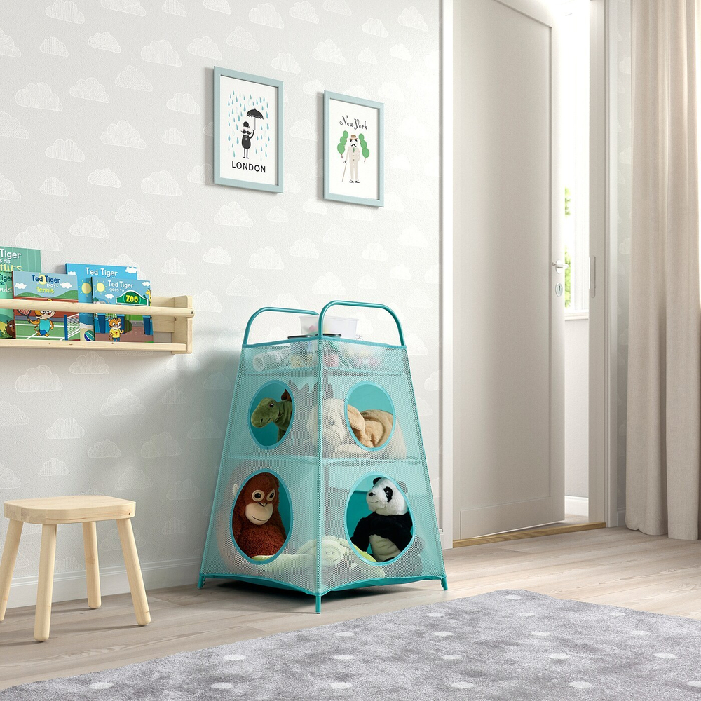 IKEA TIGERFINK  (ИКЕА ТИГЕРФИНК)  -  Полки с разделителями, бирюзовый